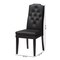 Baxton Studio Black Faux Leather Button-Tufted Nail heads Trim Dining Chair 120-6599 - alternate 8